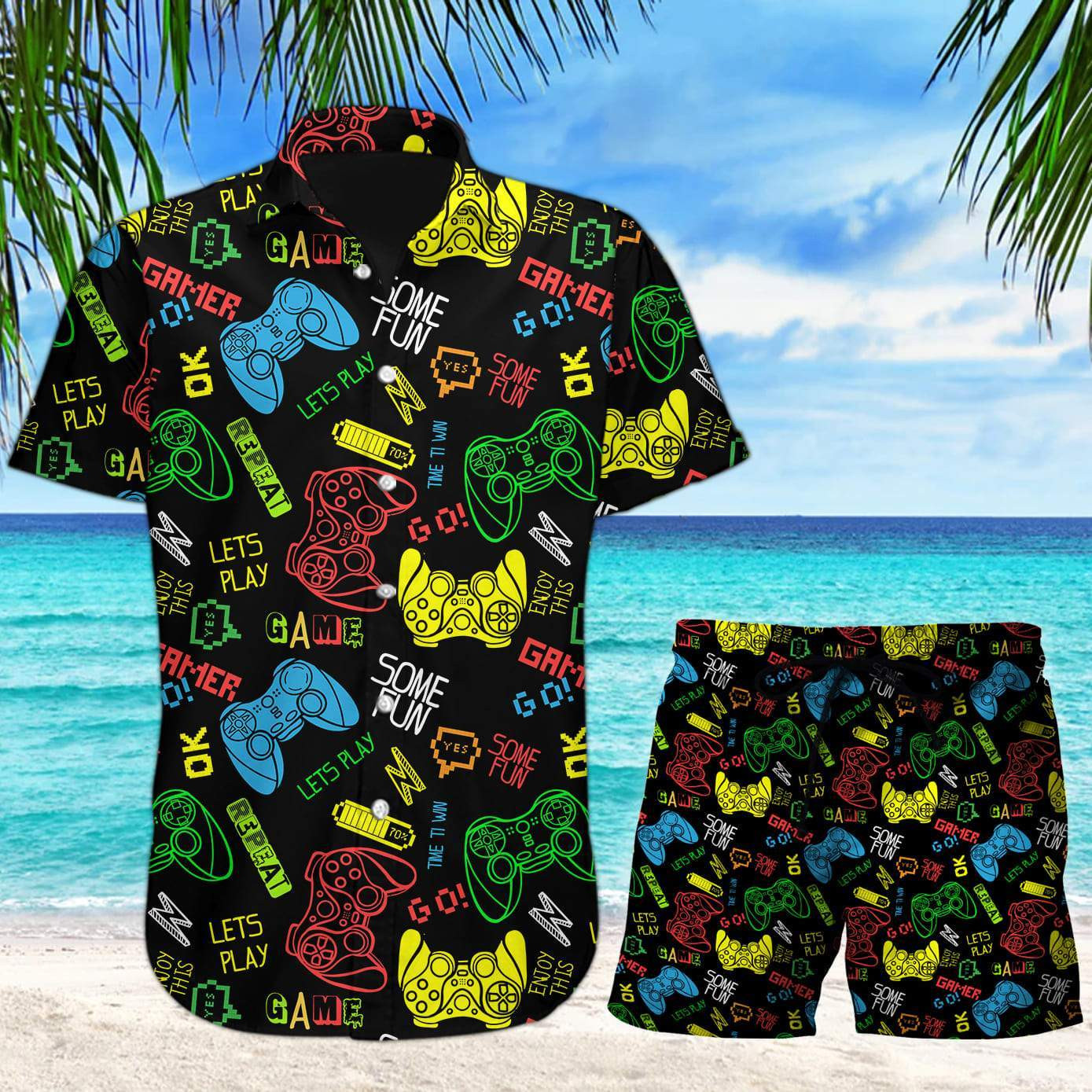 Amazing Gamer Hawaii Shirt Set Unisex Ha24977