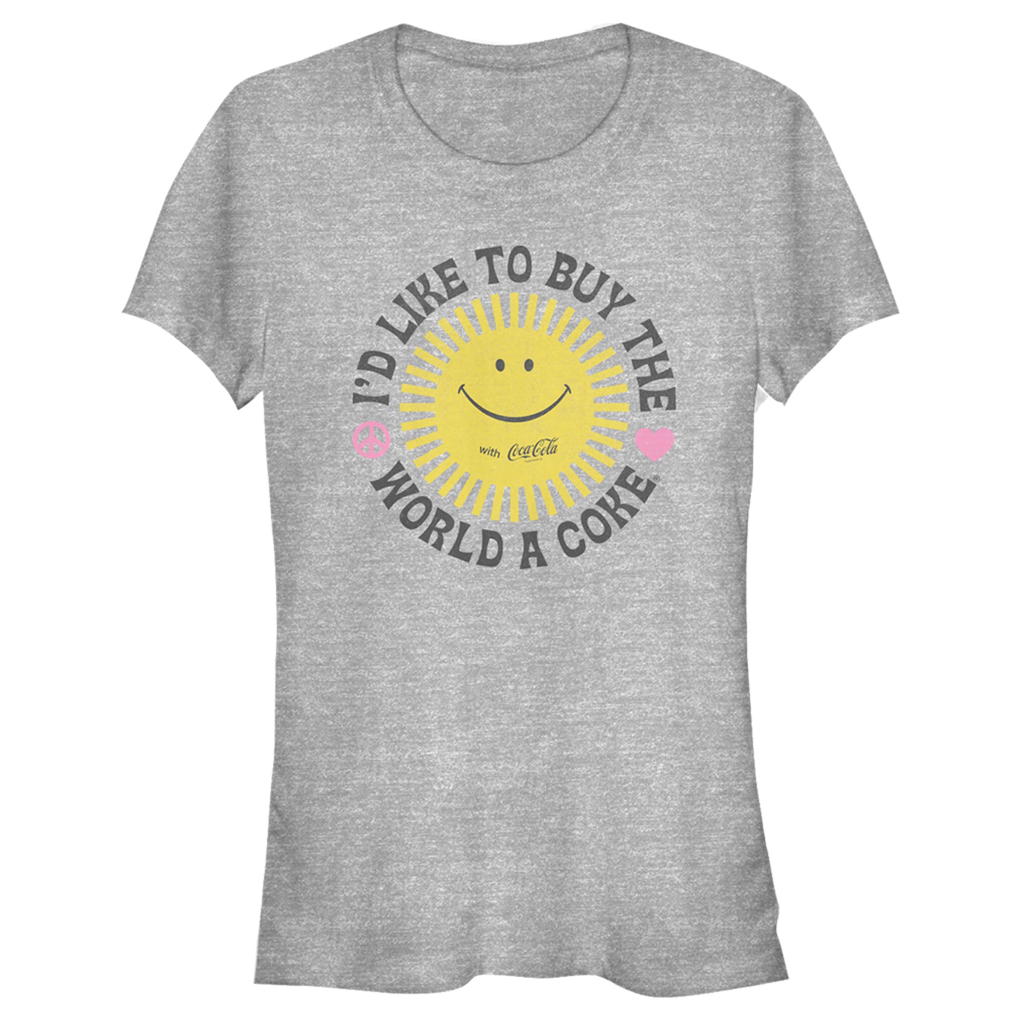 Coca Cola Junior’S Unity Sunshine Logo  T-Shirt