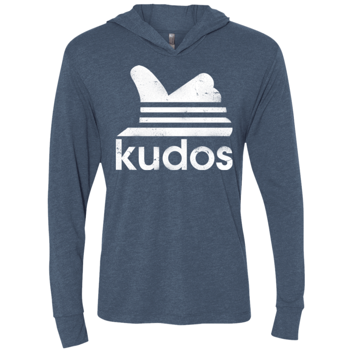 Kudos Triblend Long Sleeve Hoodie Tee