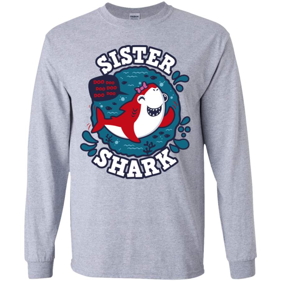 Shark Family trazo – Sister Youth Long Sleeve T-Shirt