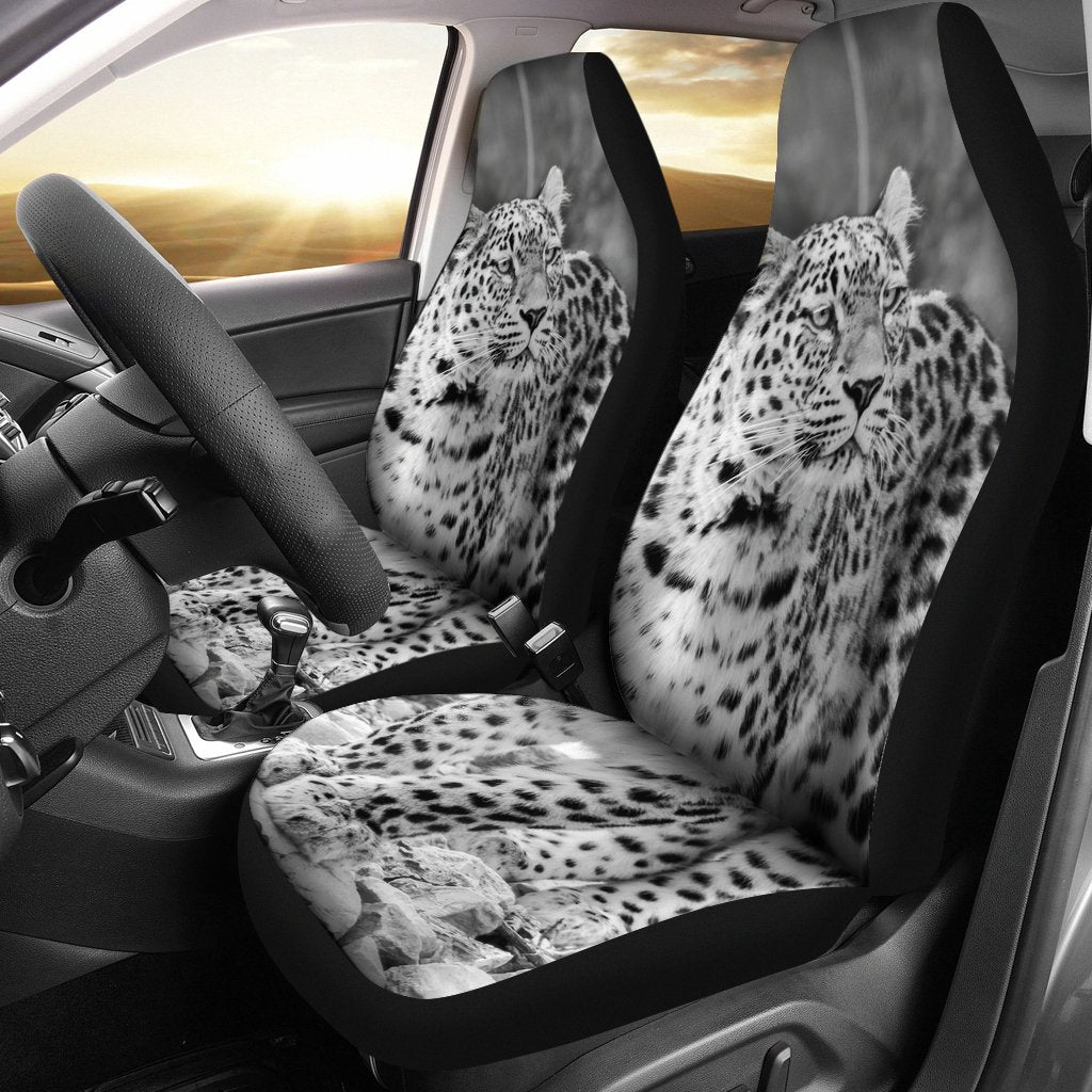 Snow Leopard Design No1 Print Car Seat Covers