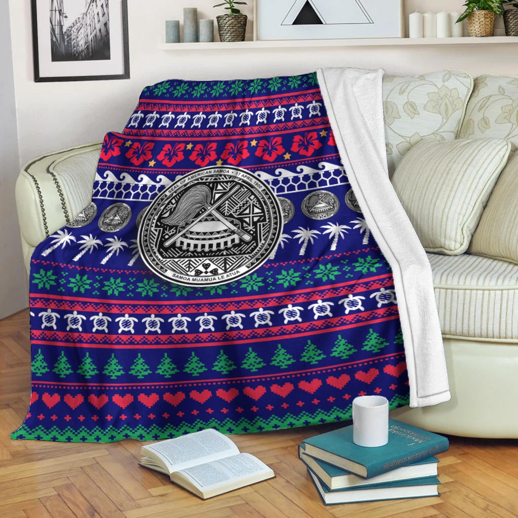 American Samoa Christmas Blanket – Ugly Christmas – Lt12