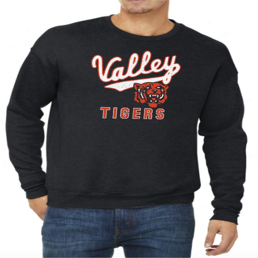 Valley Tigers Unisex ‘Script’ Crewneck Sweatshirt