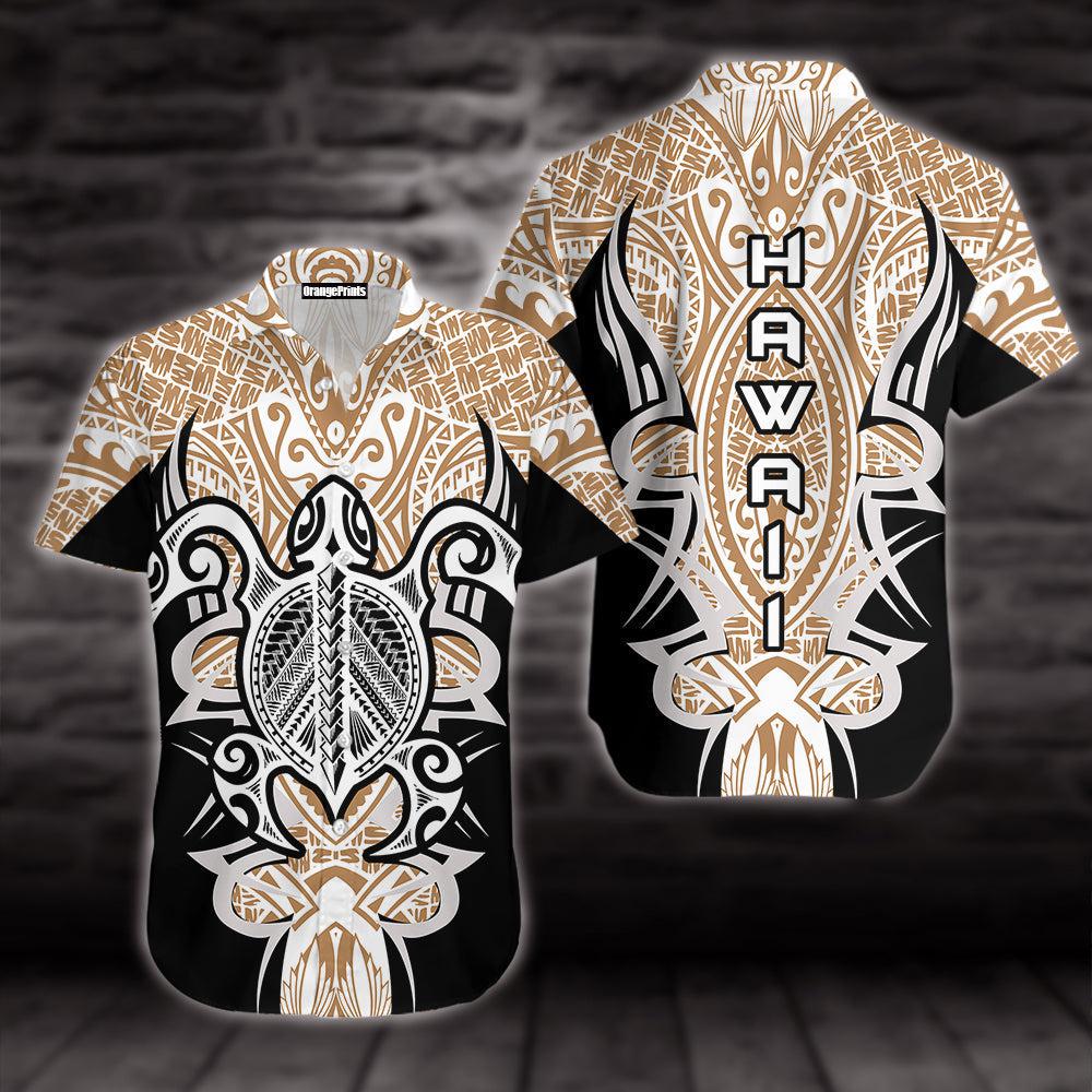 Hawaiian Turtle Tribal Shirt For Men And Women Ha98033