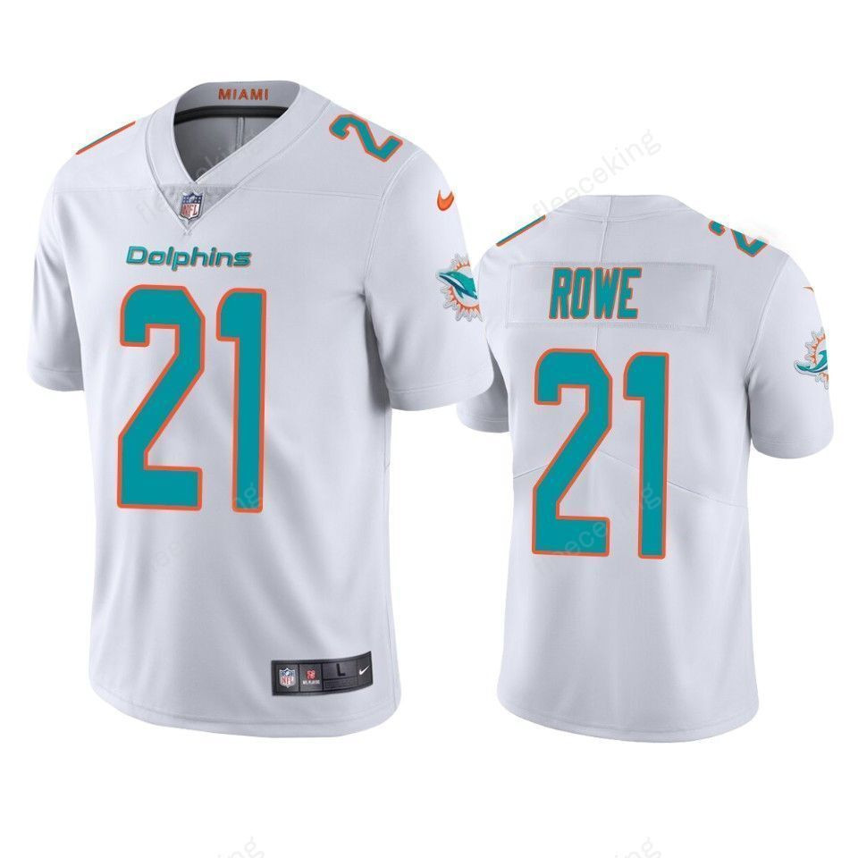 Miami Dolphins Eric Rowe White Vapor Limited 3D Jersey