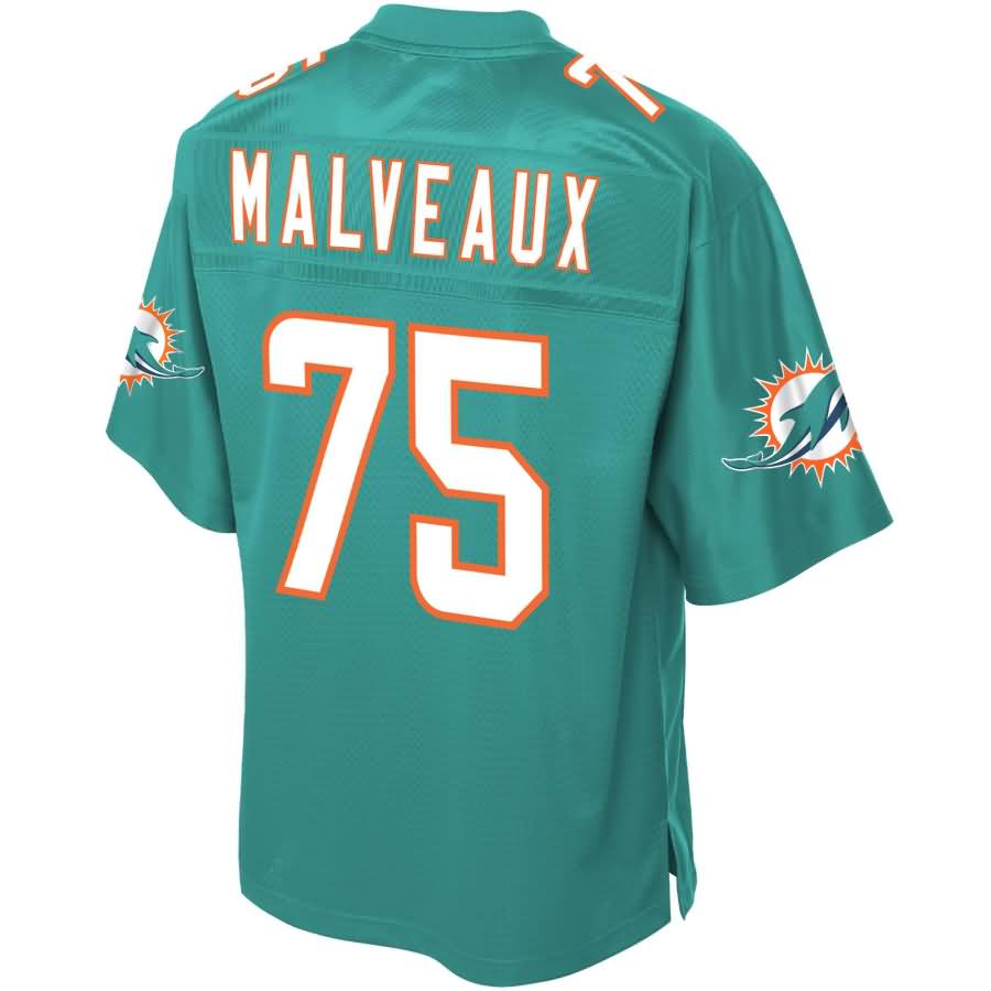 Cameron Malveaux Miami Dolphins NFL Pro Line Player Jersey – Aqua