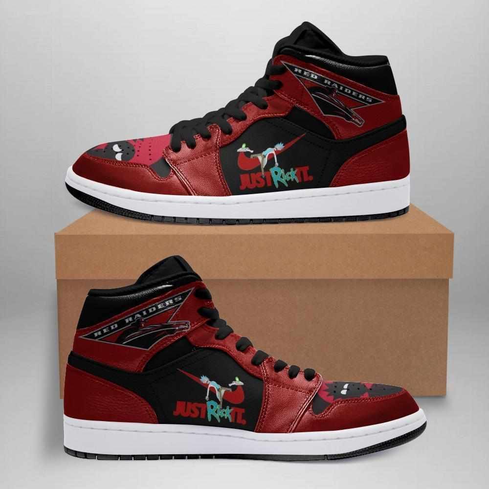 Rick And Morty Texas Tech Red Raiders Air Jordan Shoes Sport Sneakers