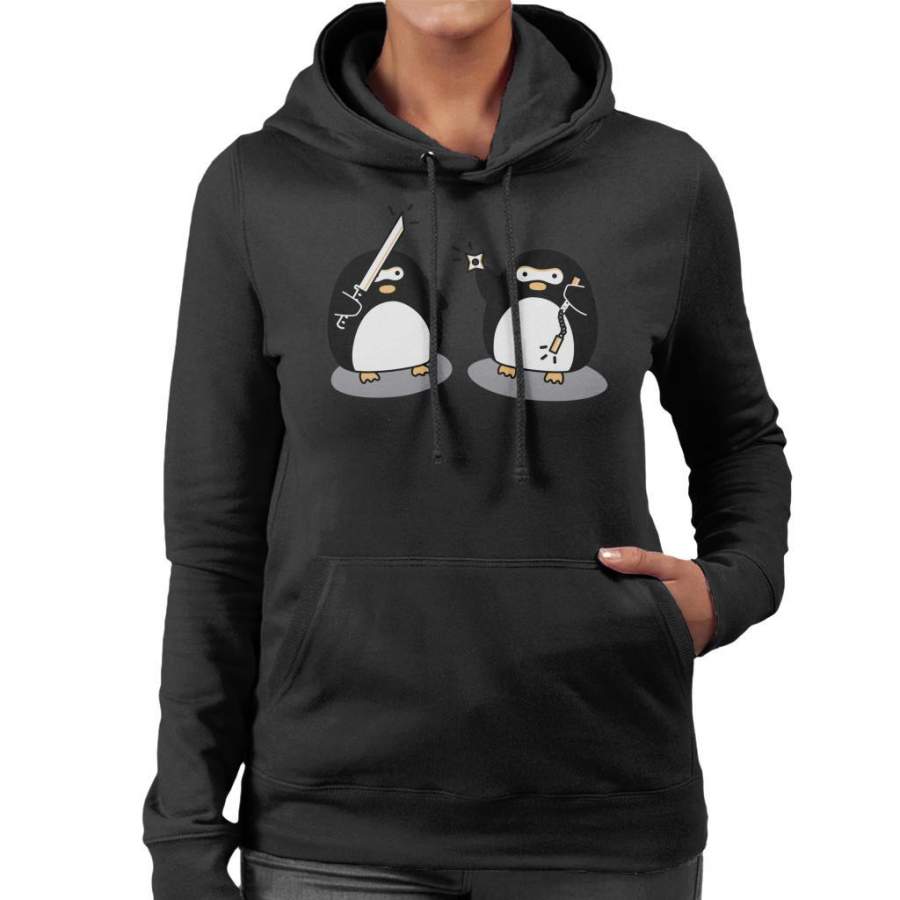 Ninja Penguins Women’s Hooded Sweatshirt