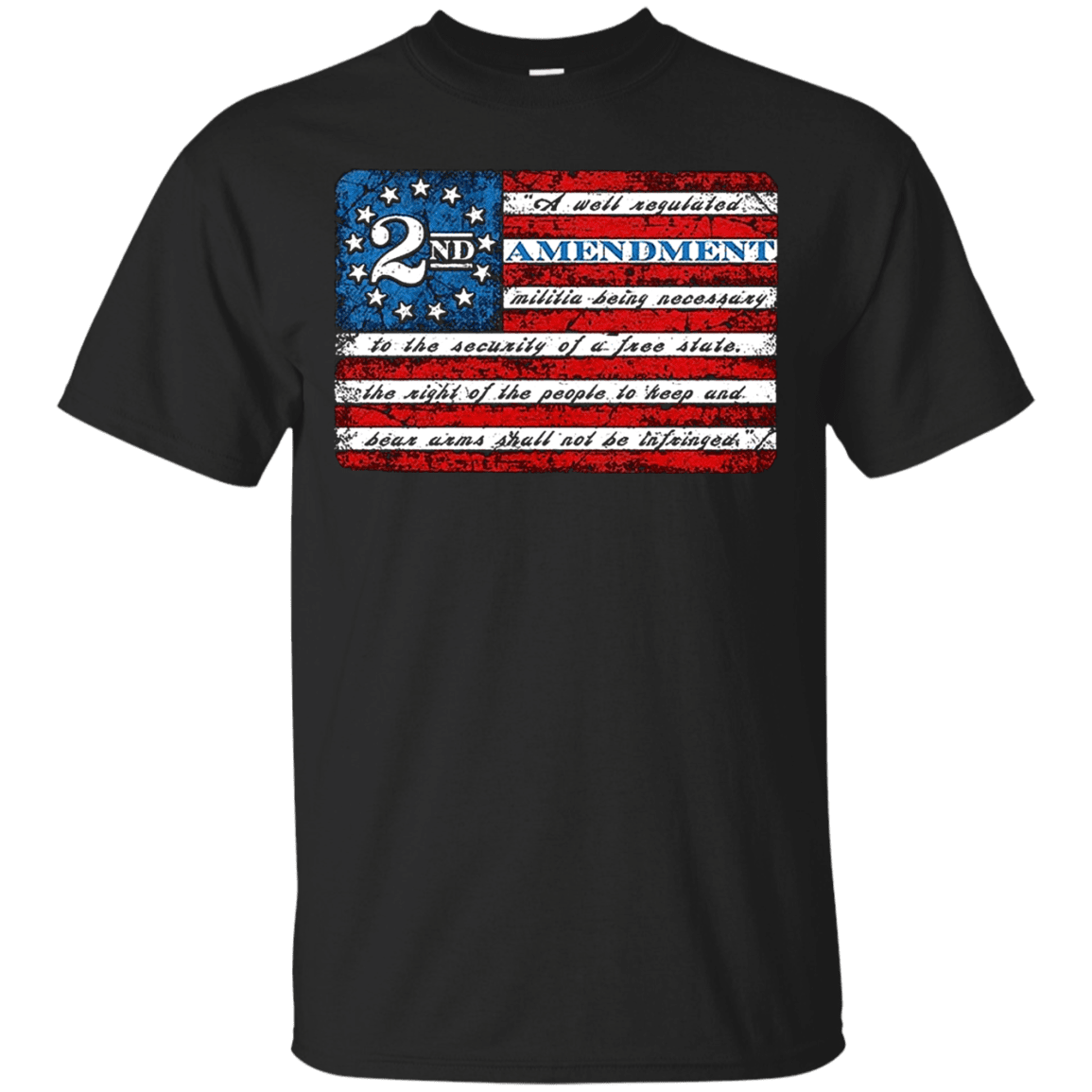 Military T-Shirt ”2nd Amendment Flag” – Buzz insect Store