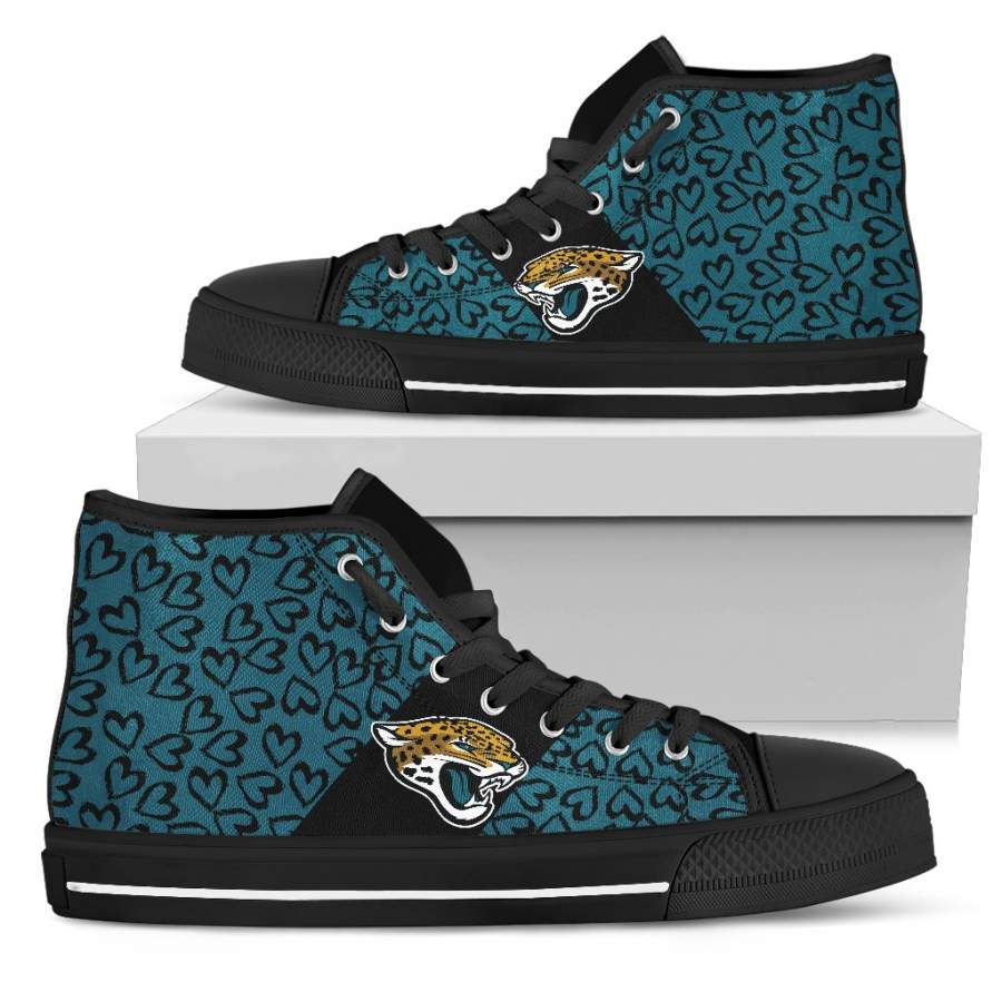 Perfect Cross Color Absolutely Nice Jacksonville Jaguars High Top Shoes