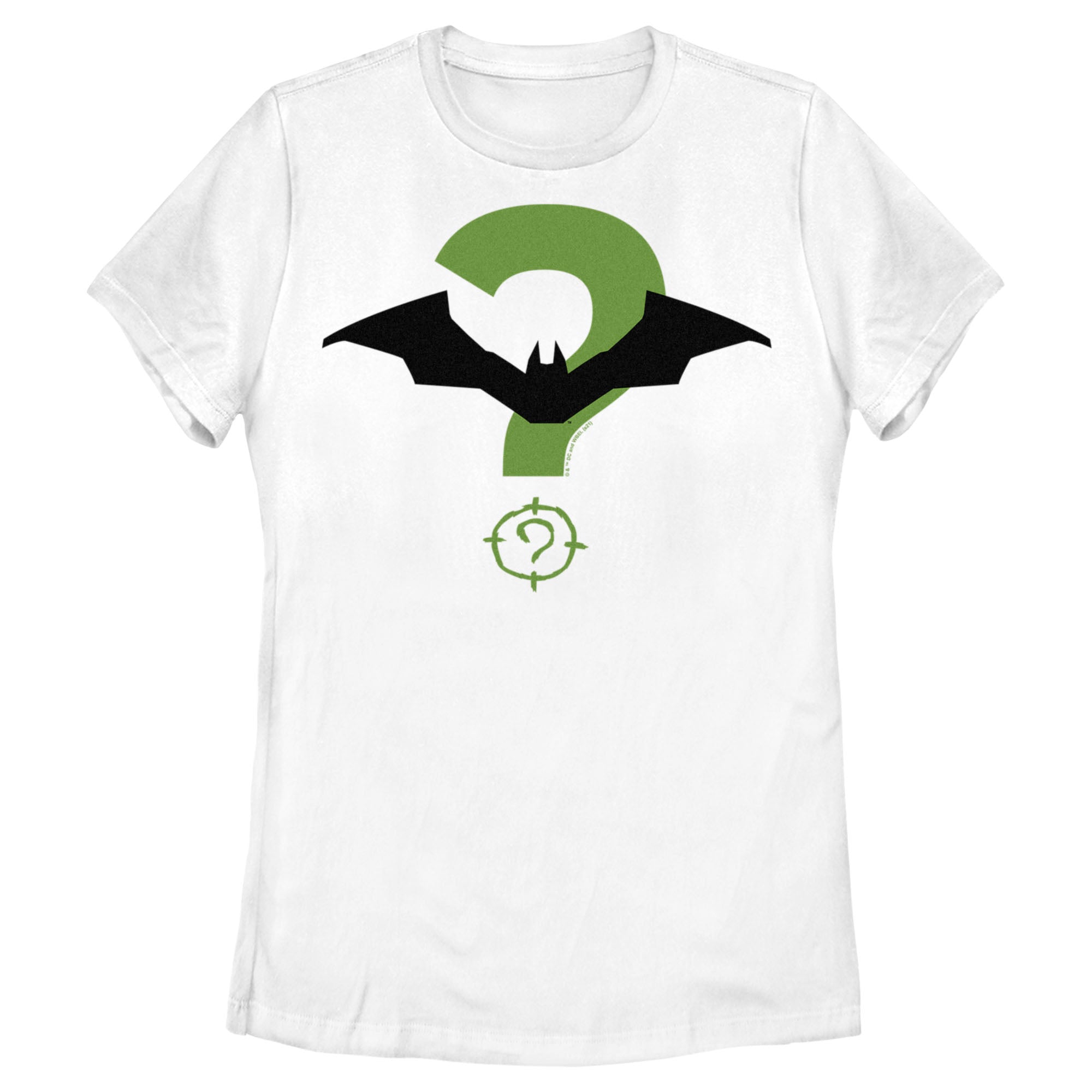 Women’S The Batman Riddler And Bat Logo T-Shirt