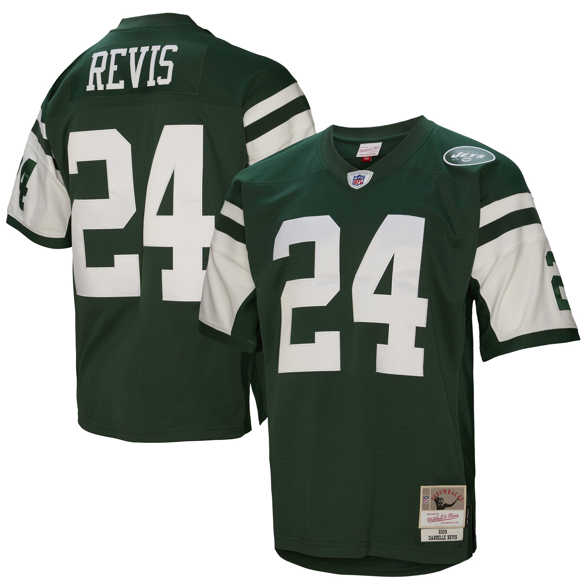 Darrelle Revis New York Jets Mitchell & Ness Legacy Replica Jersey – Green