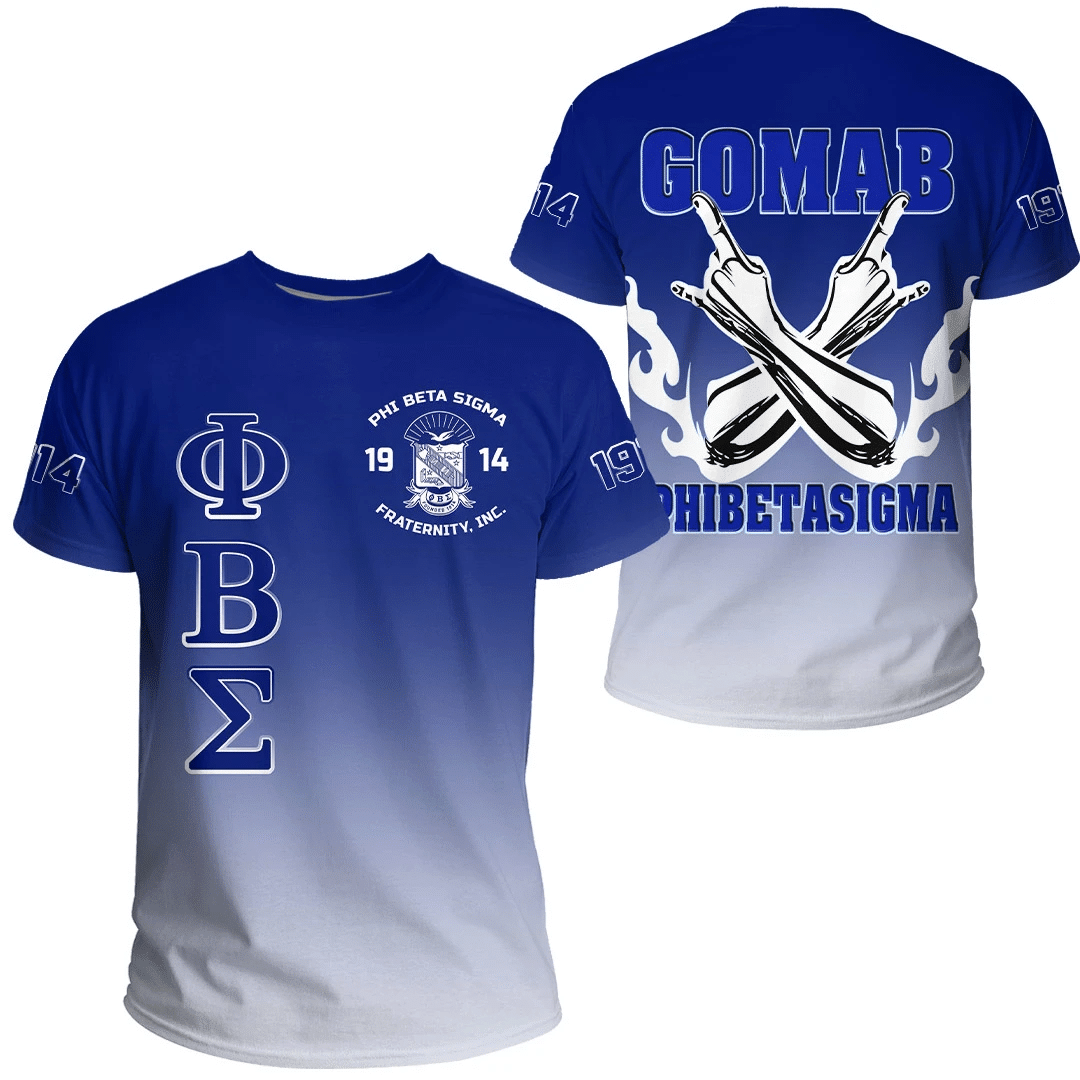 Fraternity Tshirt – Phi Beta Sigma Gradient Tshirt