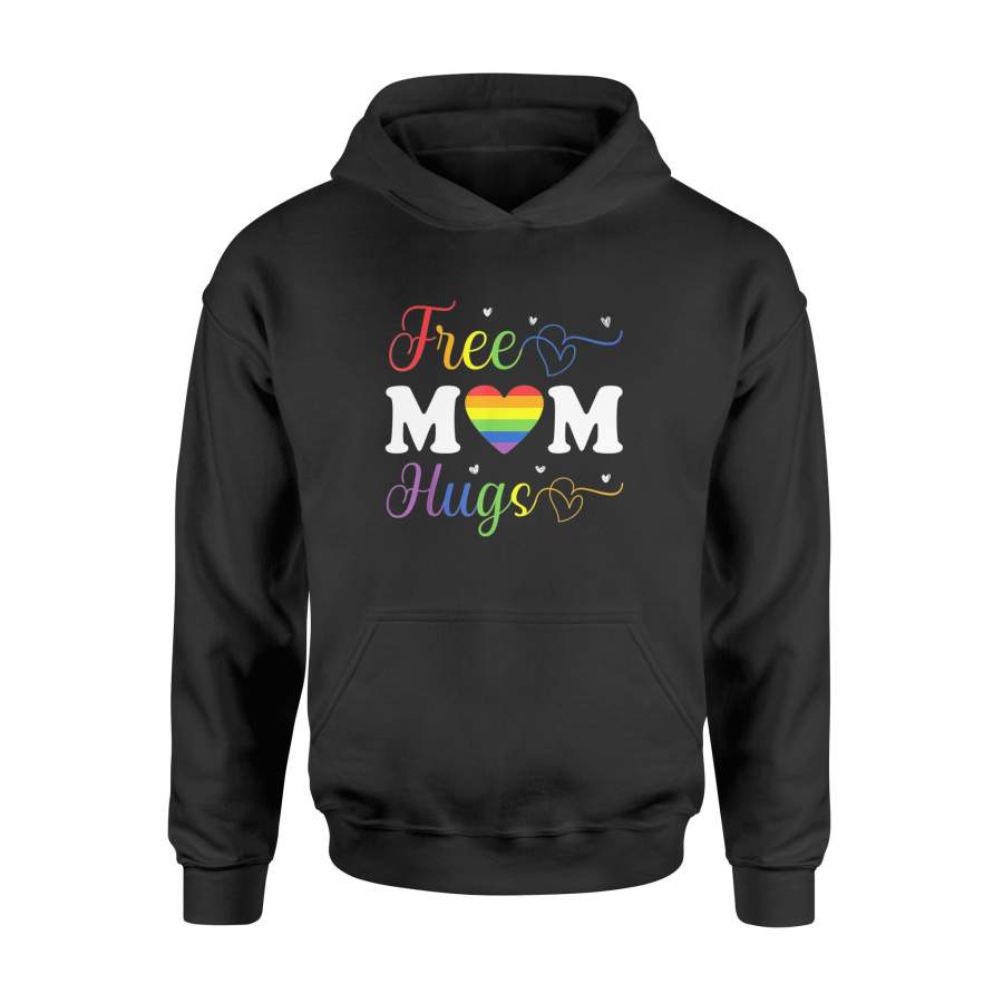 Womens Free Mom Hugs Shirts – LGBT Rainbow T-Shirt – Standard Hoodie