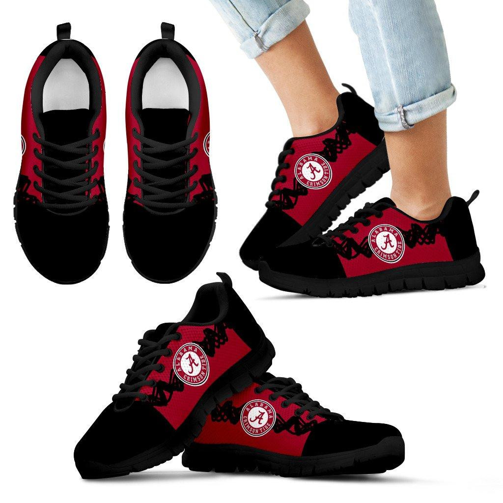 Alabama Crimson Tide Sneakers V2 Doodle Line Amazing Sneaker Running Shoes For Men Women