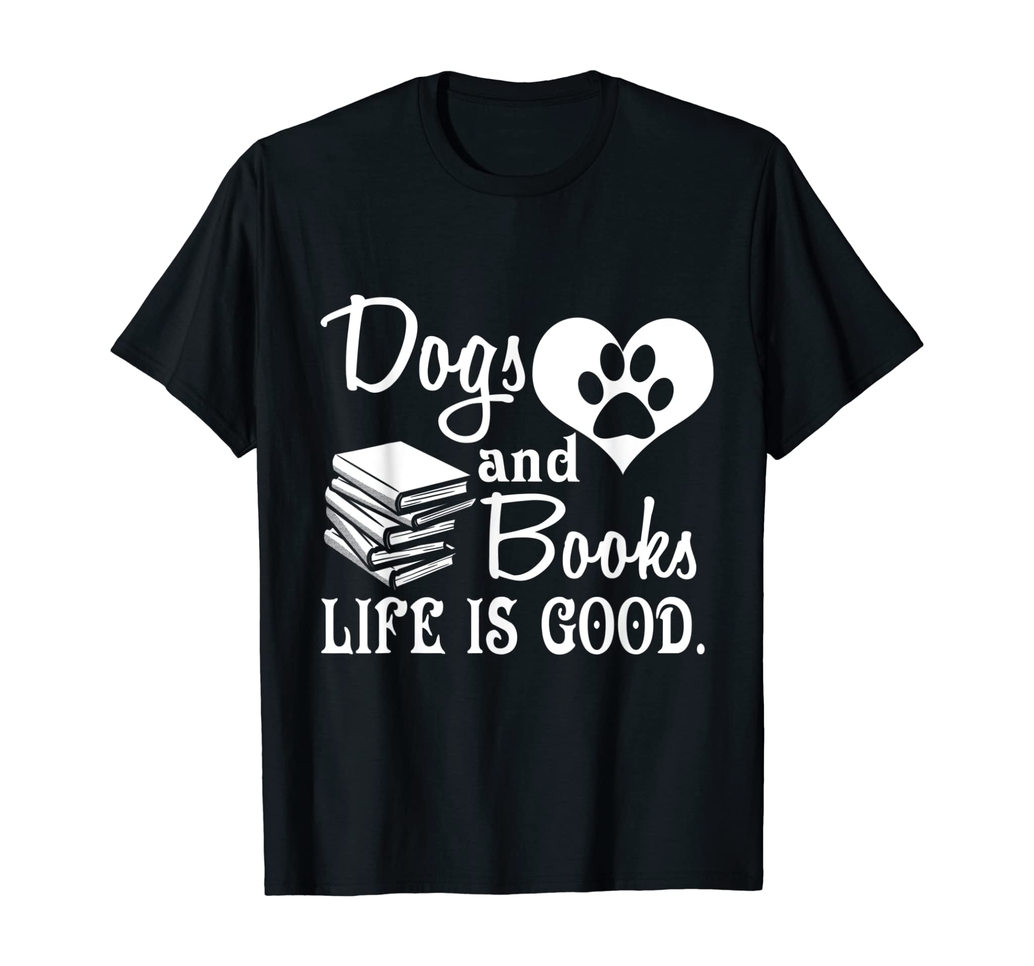 Dog And Books Are Good – Cute Animal Tee