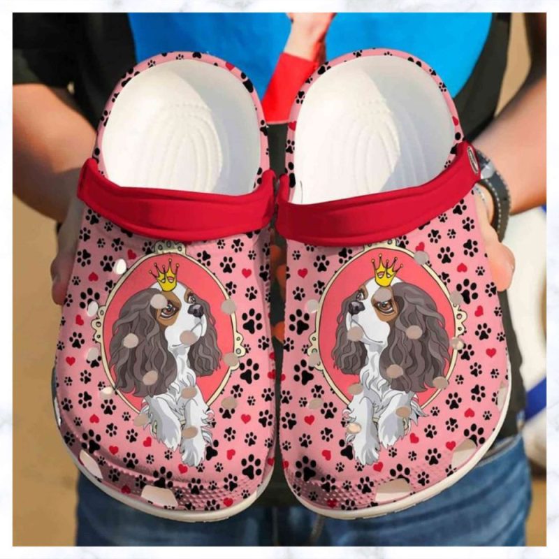 Cavalier King Charles Spaniel Cute For Mens And Womens Rubber clog Shoes Comfy Footwear