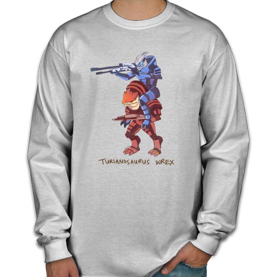 Turianosaurus Wrex Men Long Sleeve Shirt