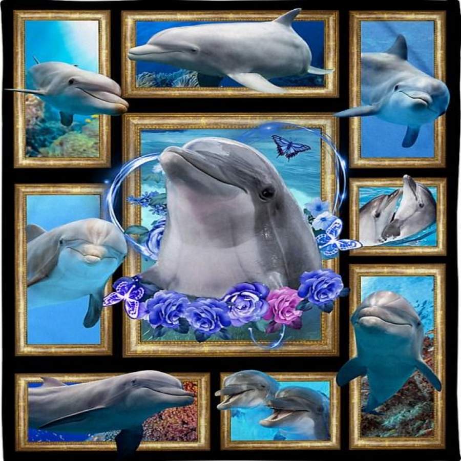 Beautiful Dolphin 3D Fleece Blanket