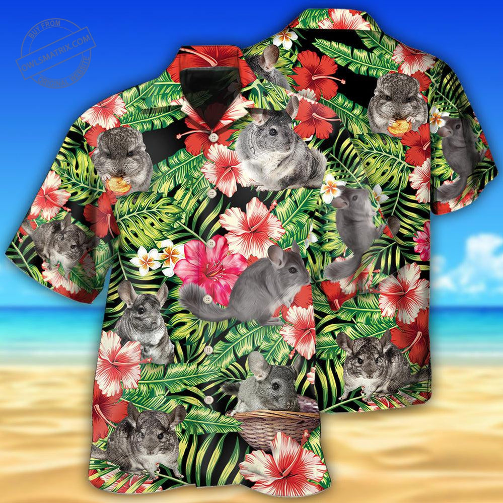 Chinchilla Tropical Floral Hawaii Shirt Ha71652