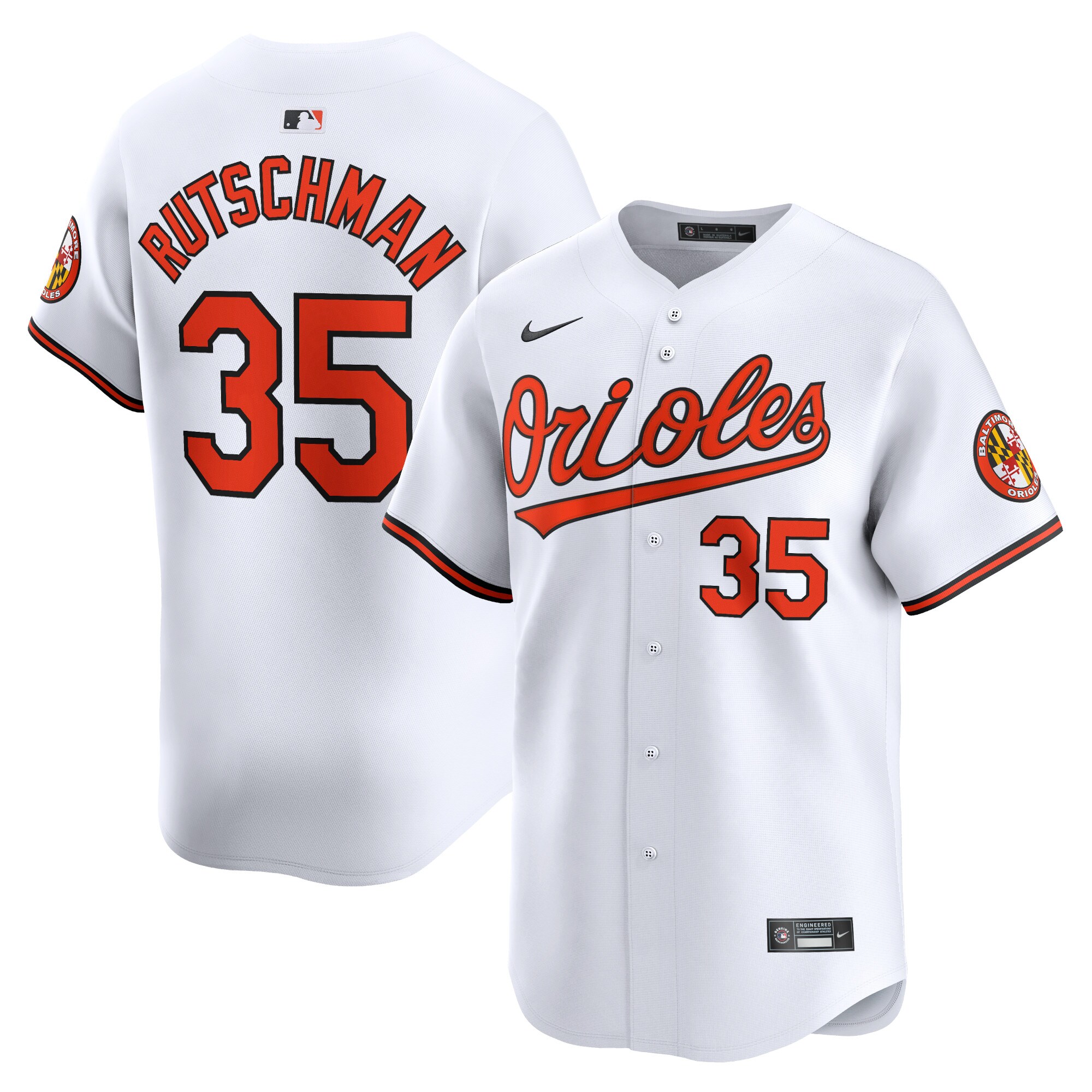 Adley Rutschman Baltimore Orioles Home Limited Player Jersey – White