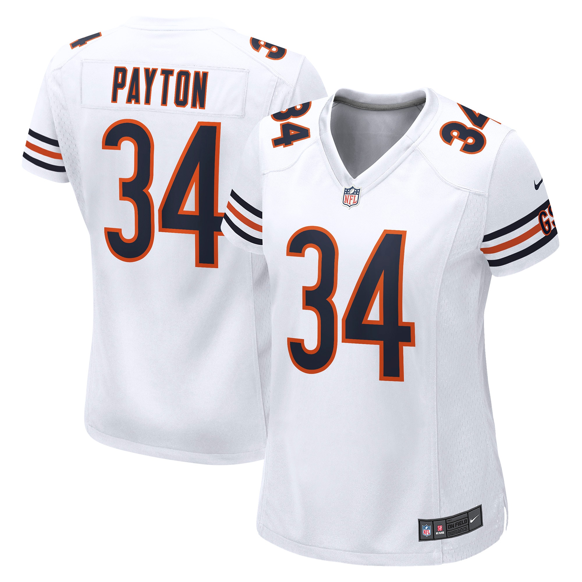 Women’s Chicago Bears Walter Payton White Retired Game Jersey