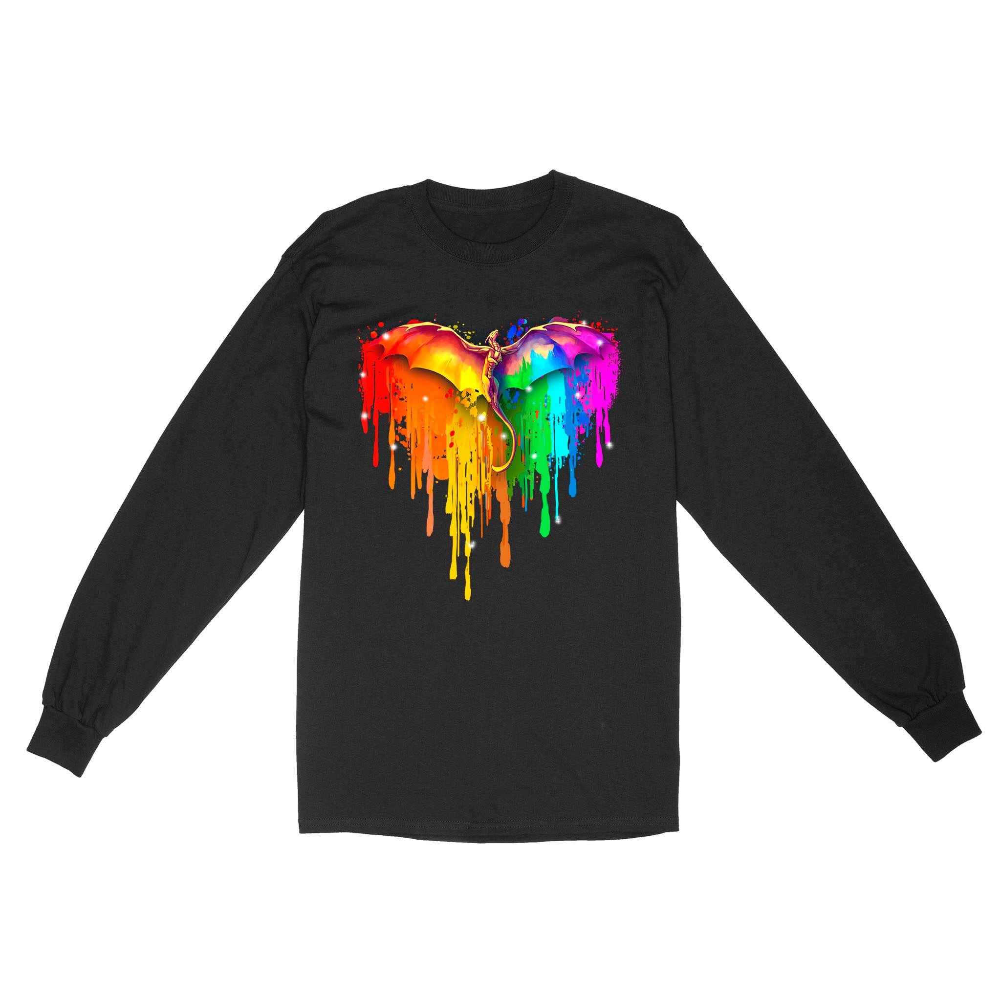 Lgbt Dragon Melting Heart Pride For Lovers – Standard Long Sleeve