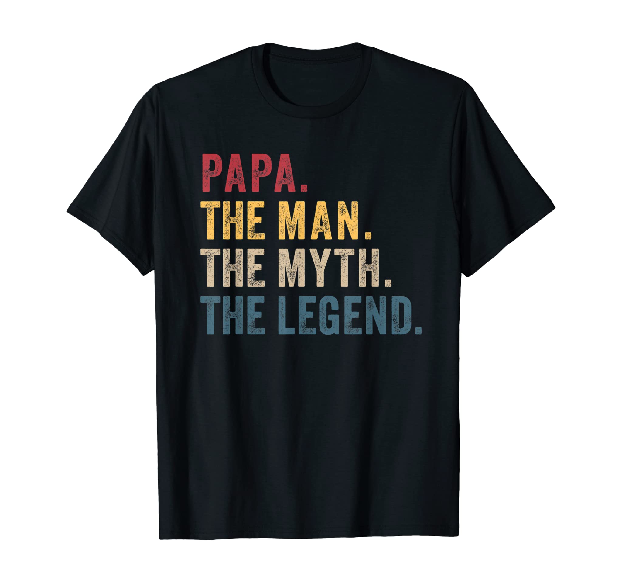 Papa Man Myth Legend Shirt For Mens & Dad Funny Father Gift