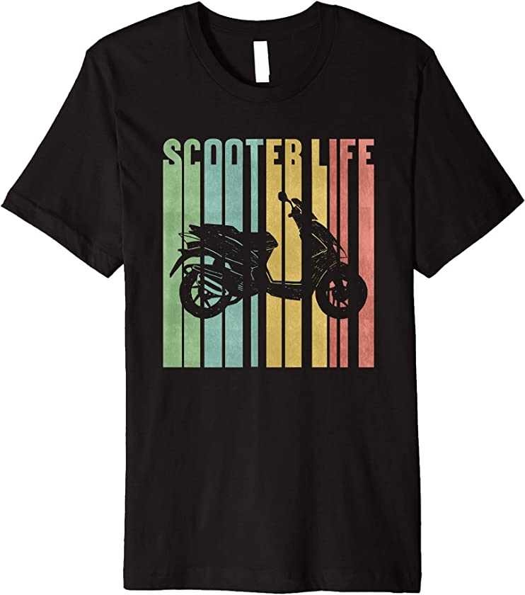 Vintage Moped Motor Scooter Fanatics t-shirt: Scooter Life