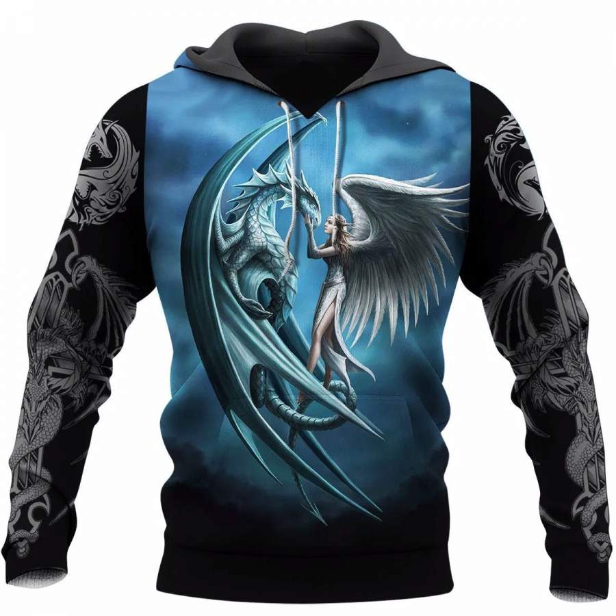 3D Tattoo and Dungeon Dragon Hoodie NM050970