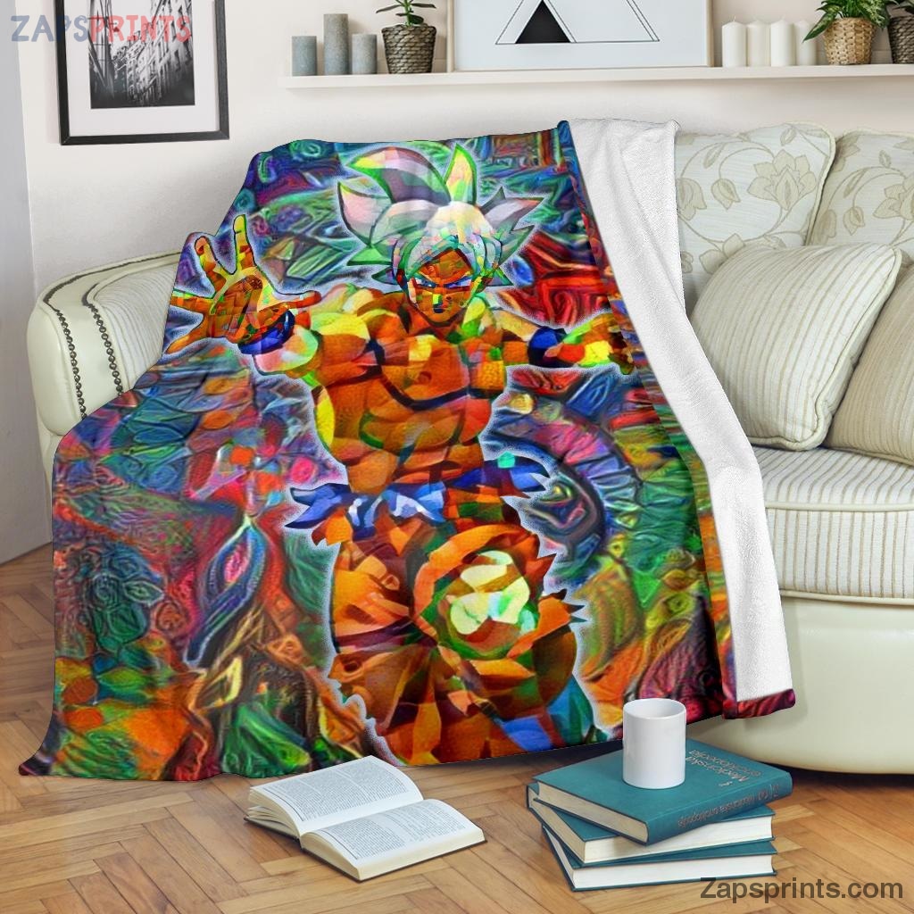 Abstract Goku Dbz Blanket