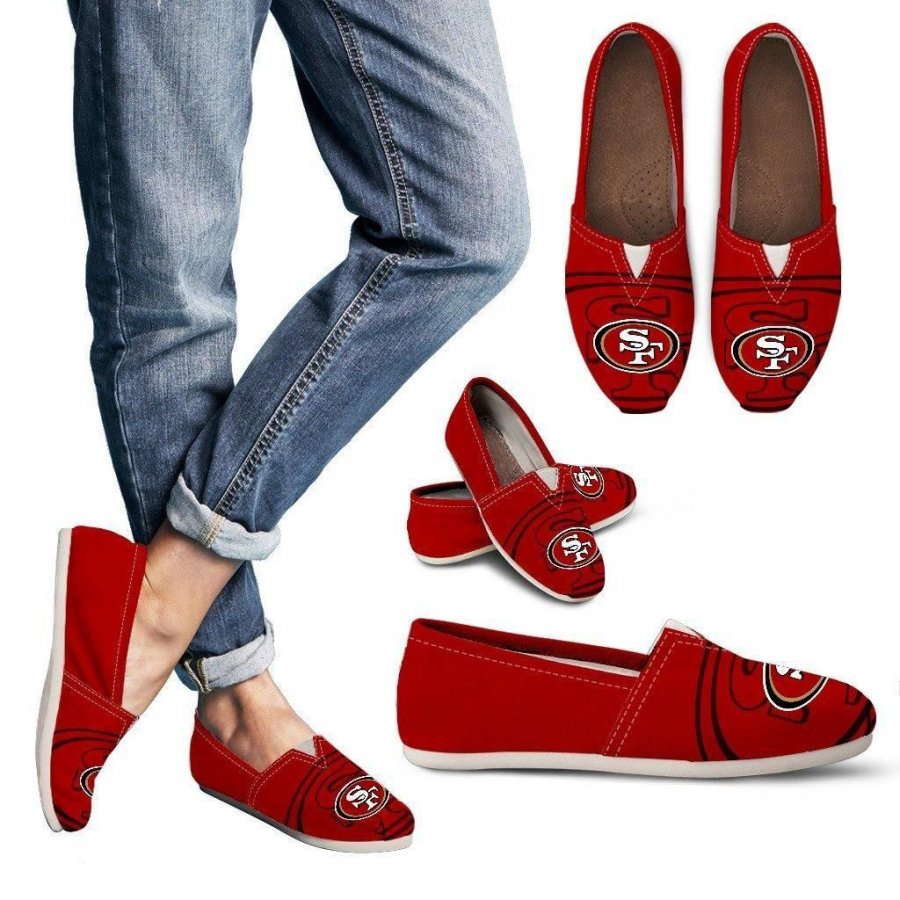 Enormous Logo Mix Tiny Logo Fantastic San Francisco 49ers Casual Shoes