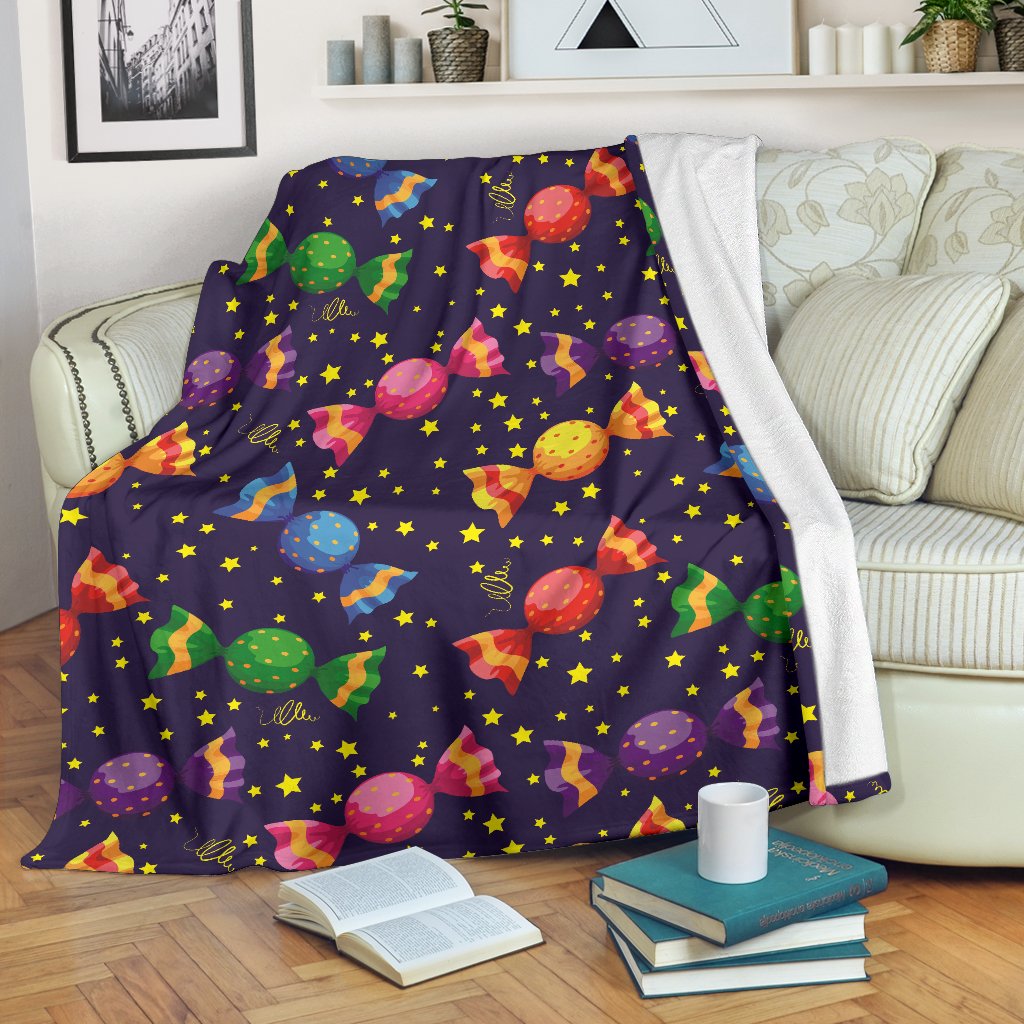 Candy Star Pattern Premium Blanket