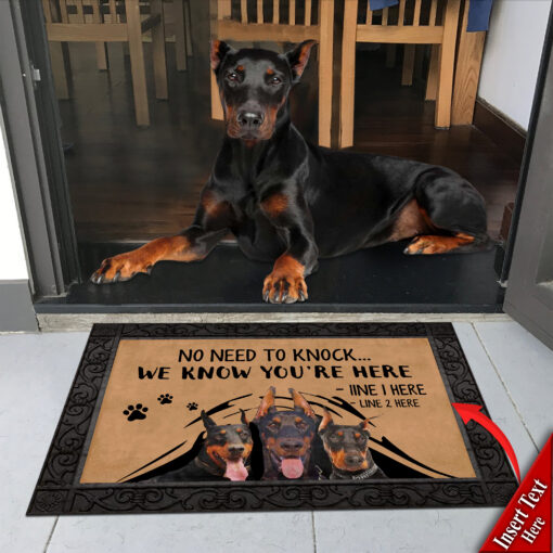 Dobermann M288 Custom Doormat All Over Printed