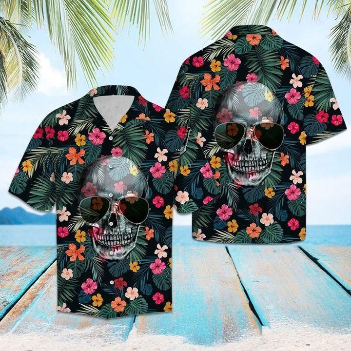 Skull Hawaii Shirt Unisex Full Size Adult Colorful Ha81094