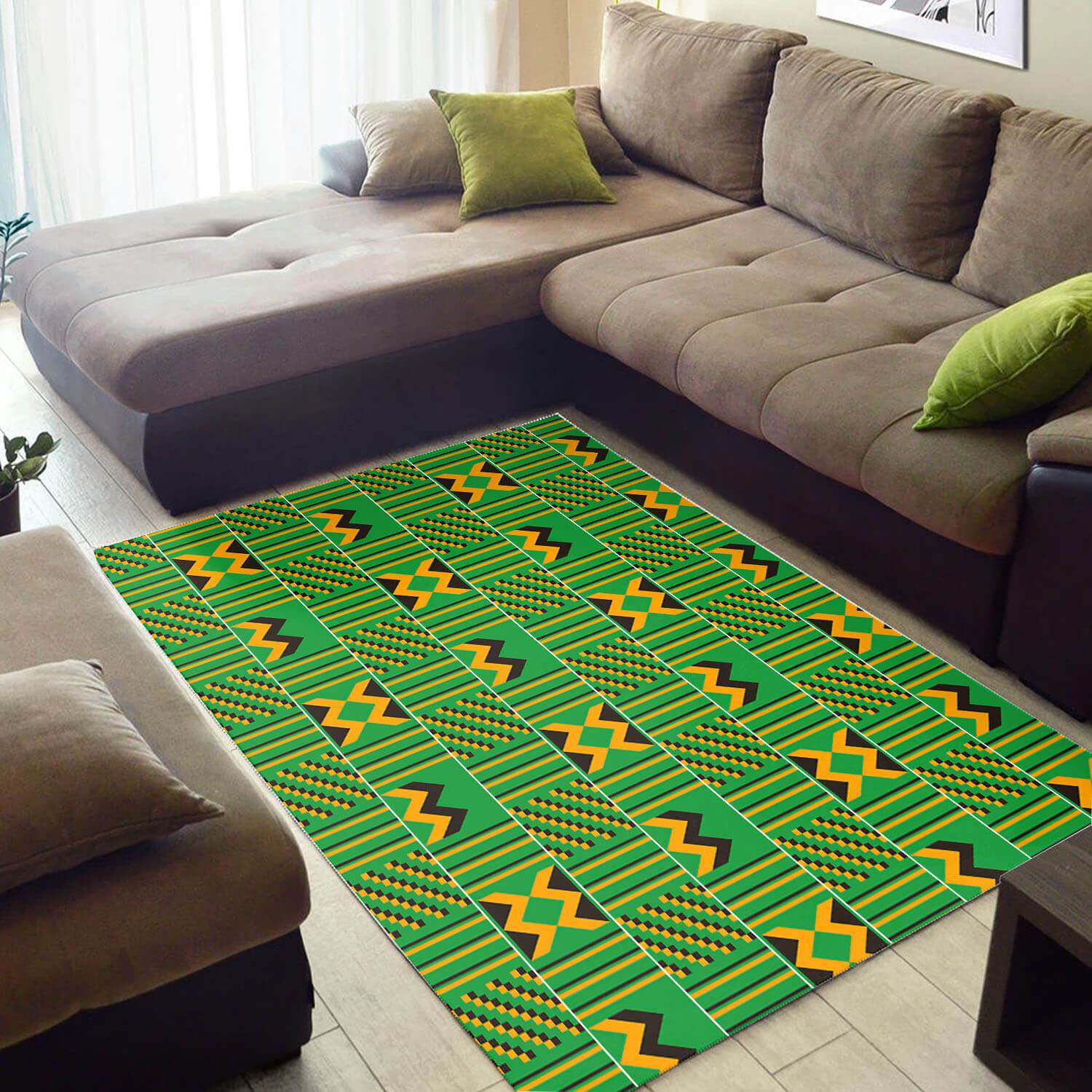 Inspired African Style Rugs Unique Afro American Afrocentric Pattern Art African Design Floor Carpet African House Decor WBG3524