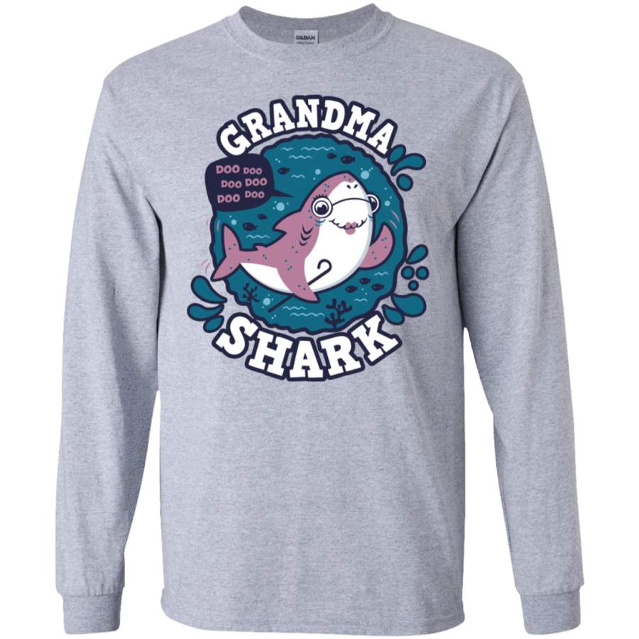 Shark Family trazo – Grandma Men’s Long Sleeve T-Shirt