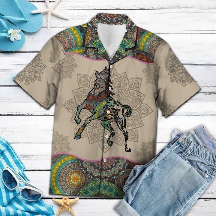 Horse Mandala Hawaii Shirt Unisex Adult Ha68166