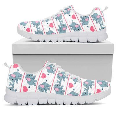 Love Elephant Sneakers, Sneaker Personalized Shoes Custom Name, Text For Women, Men