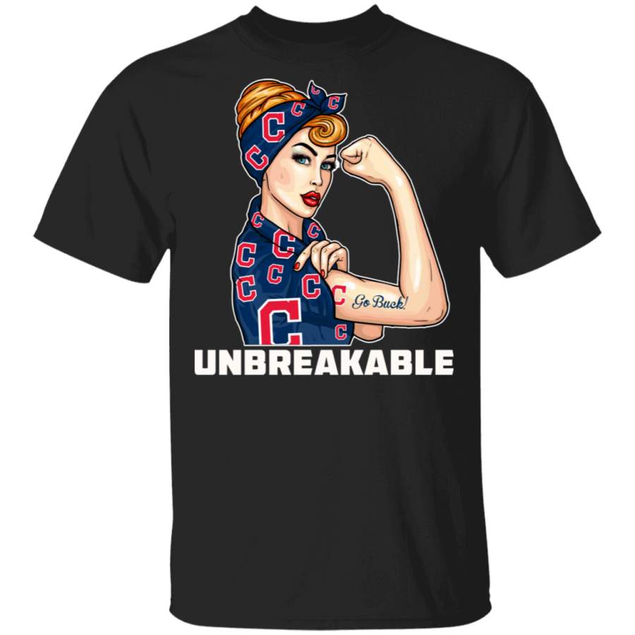 Beautiful Girl Unbreakable Go Cleveland Indians T Shirt