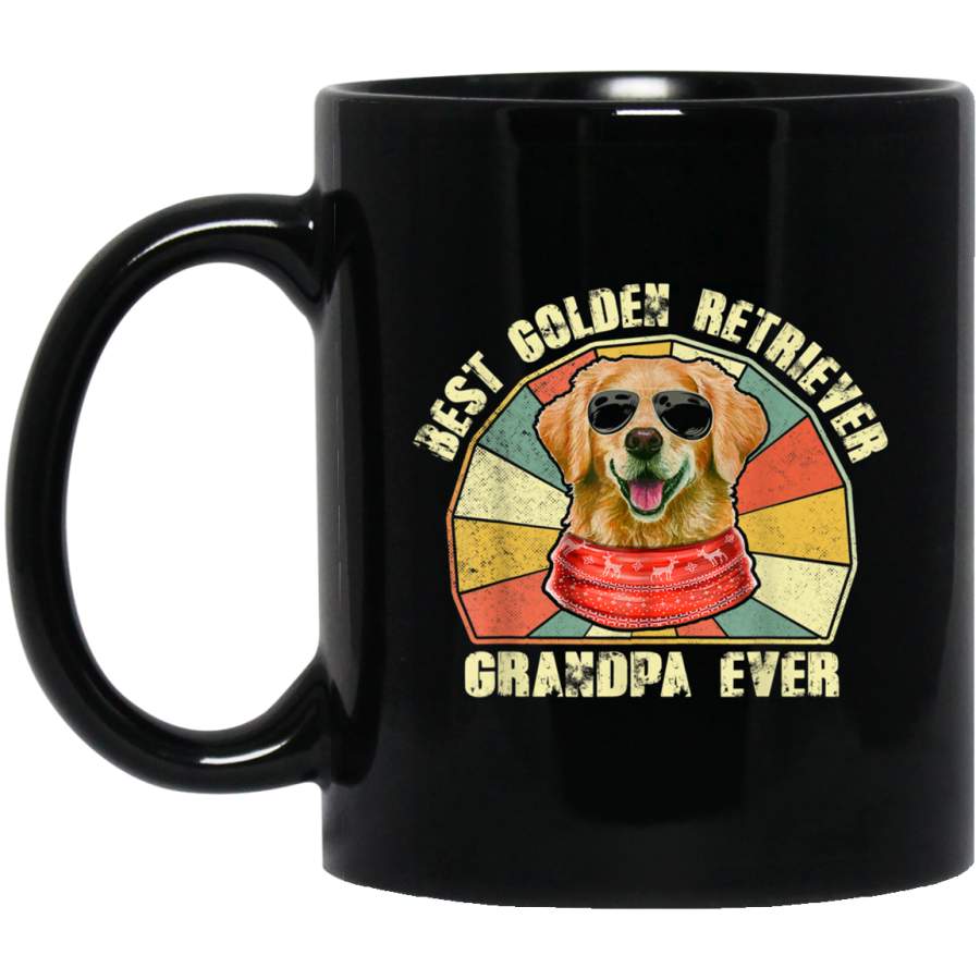 Dog Vintage Best Golden retriever Grandpa ever Fathers day Mug