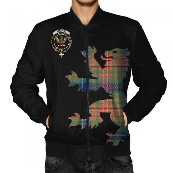 Wishart Lion & Thistle All Over Printed Bomber Jacket Us Size