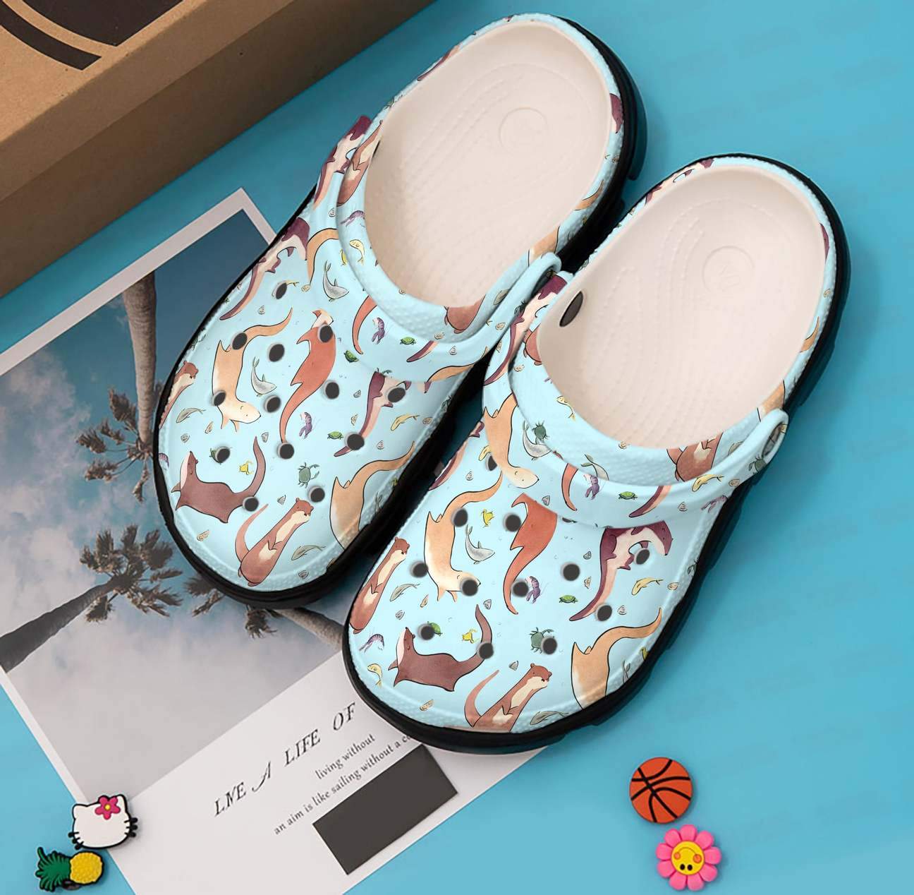 Otter Personalized Clog, Custom Name, Text, Color, Number Fashion Style For Women, Men, Kid, Print 3D Otter