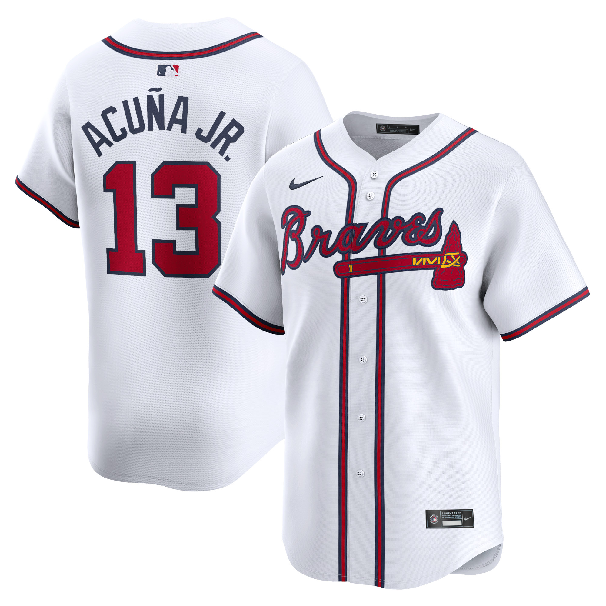 Ronald Acuña Jr. Atlanta Braves Home Limited Player Jersey – White