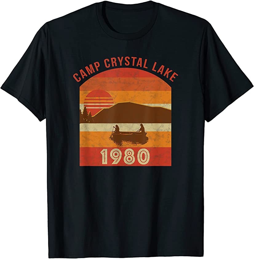 Camp Crystal Lake 1980 Vintage Halloween Gifts of Horror T-Shirt