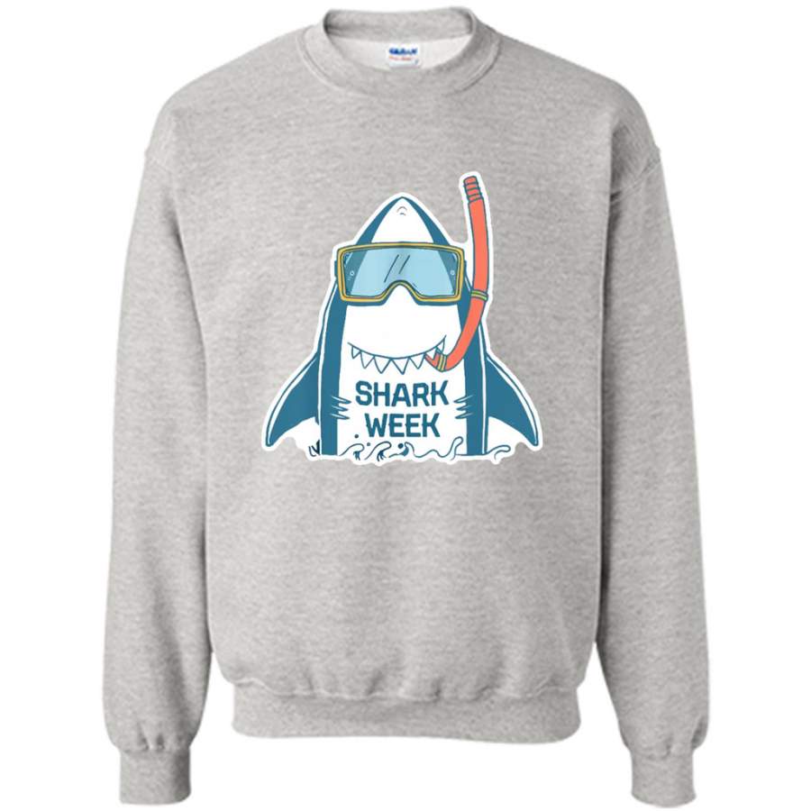 Week of The Shark New 2018 Novelty Graphic – Gildan Crewneck Sweatshirt