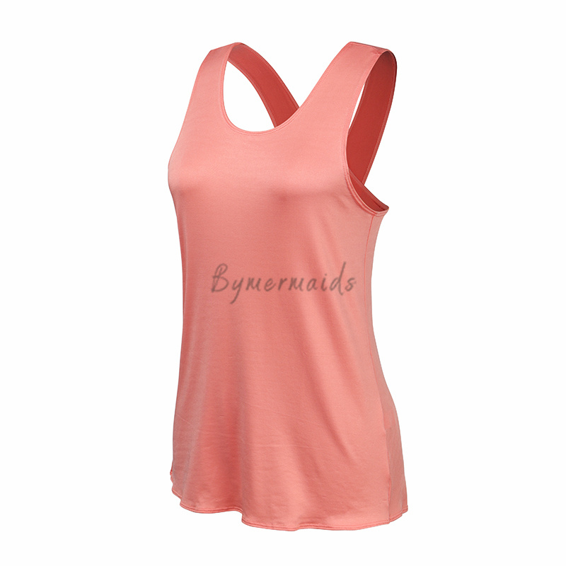 Bymermaids 2022 New Fitness Yoga Shirts Women’s Quick Dry Cross Back Sports Shirts Sleeveless Gym Workout Sports Tops Yoga Vest alx