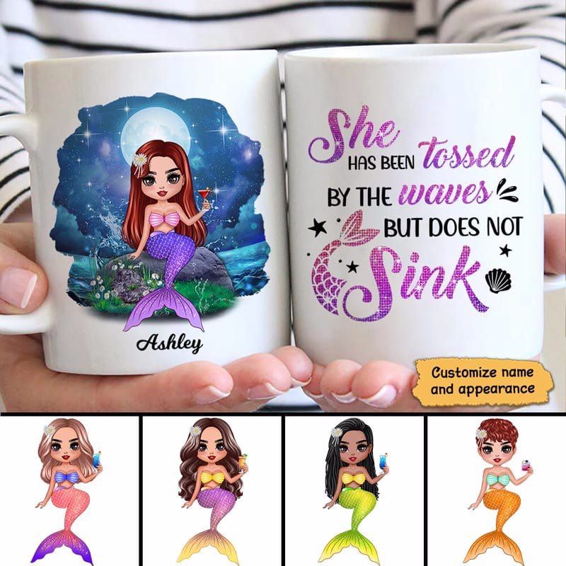 Mermaid Doll She Does Not Sink Personalized Mug