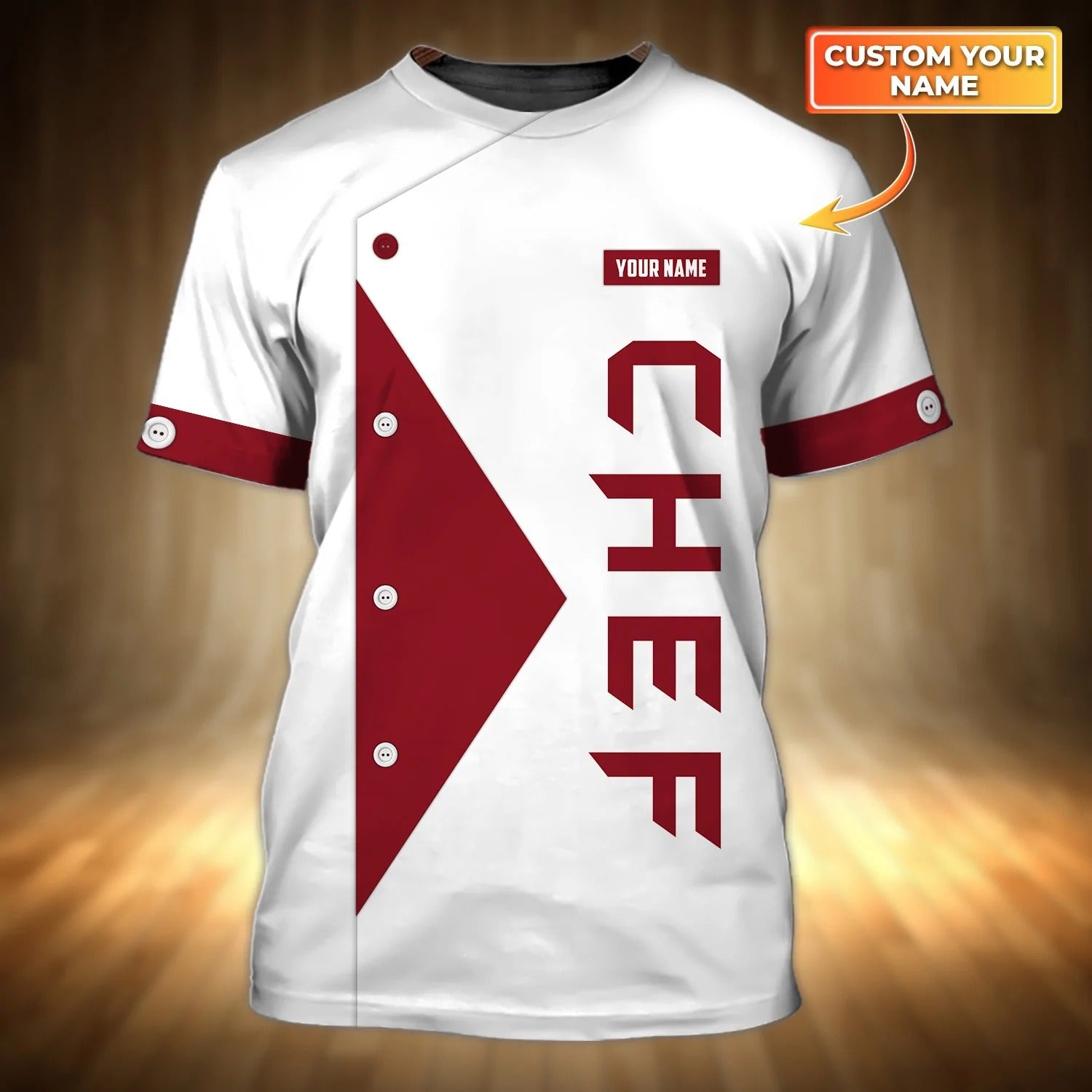 Customized With Name 3D T Shirt For Chef Men Women, Chef Gift, Master Chef Tee 3D