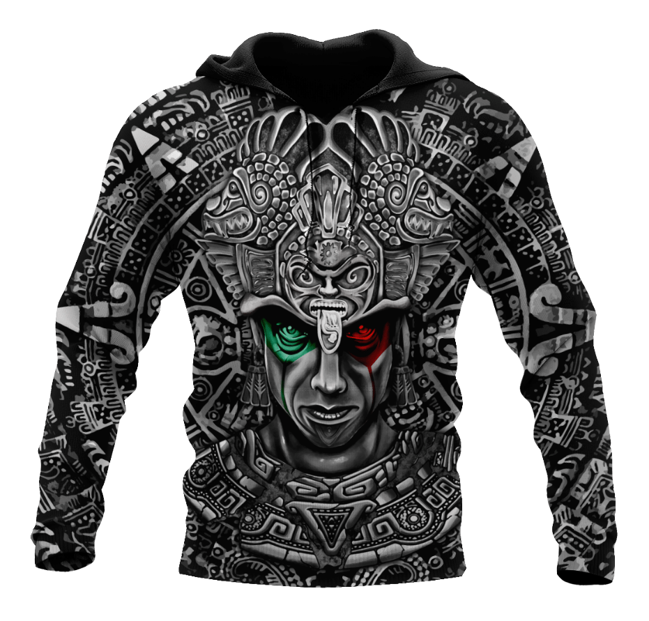 Aztec Ancient Warrior All Over Printed 3D All Over Printed Couple Hoodie